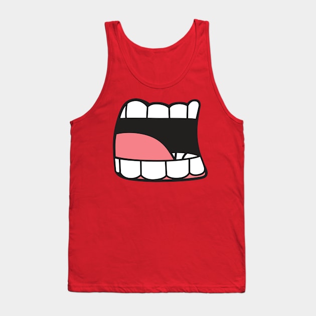 Mouth Tank Top by Plushism